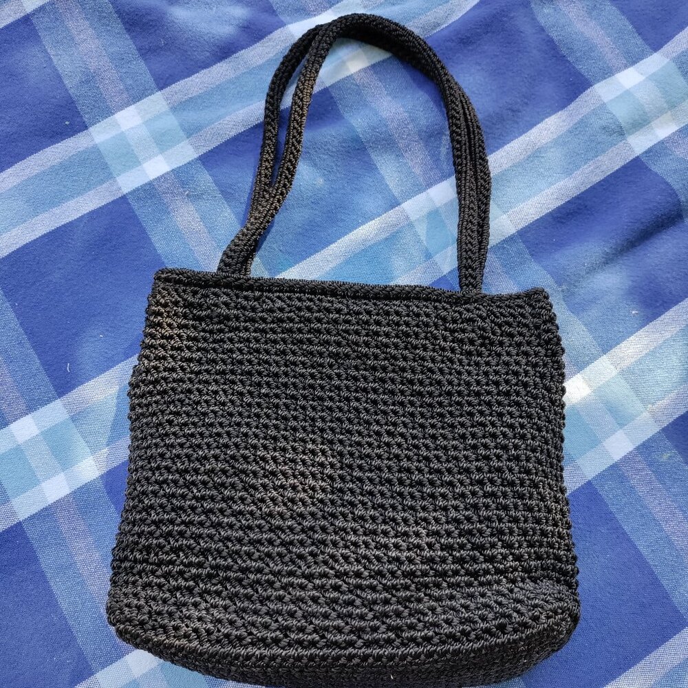 The Sak Black Crochet Bag